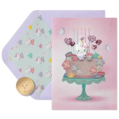 Sweet & Wonderful Hello Kitty Birthday Greeting Card