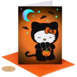 Sweet Treats Hello Kitty Halloween Greeting Card