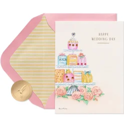 Sweet Wishes Wedding Greeting Card- Designed by Bella Pilar