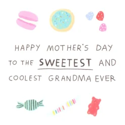 Sweetest and Coolest Mothers Day Greeting Card for Grandma