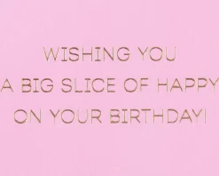 Tall Cake Slice Birthday Greeting Card