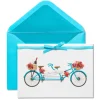 Tandem Bike Wedding Greeting Card