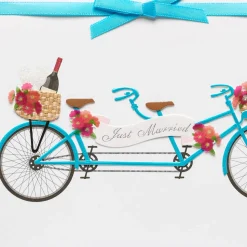 Tandem Bike Wedding Greeting Card