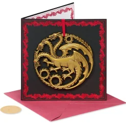 Targaryen Sigil Game of Thrones Blank Birthday Greeting Card