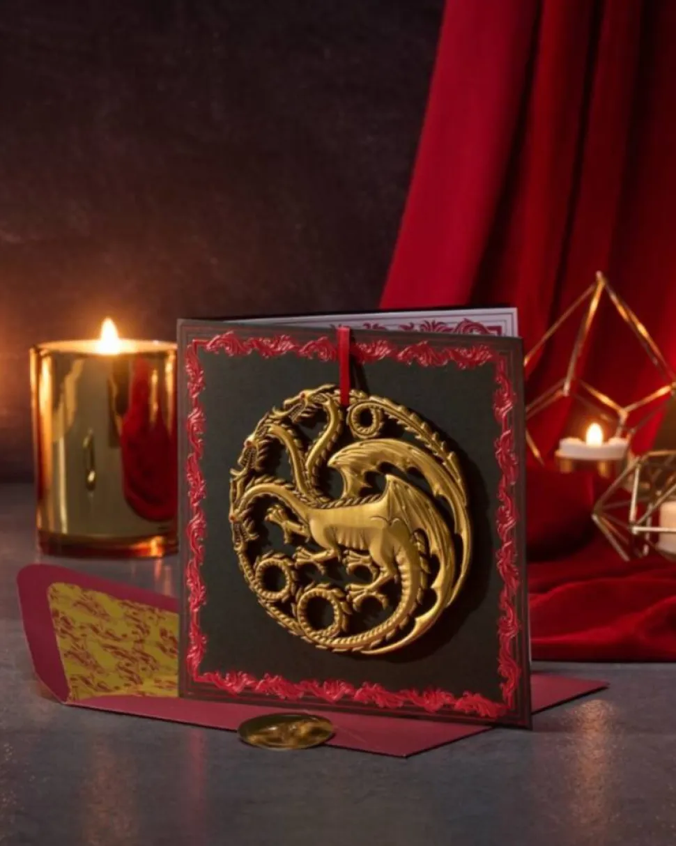 Targaryen Sigil Game of Thrones Blank Birthday Greeting Card