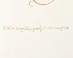 Teal and Gold Sympathy Greeting Card