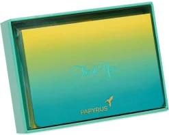 Teal Ombre Boxed Thank You Cards and Envelopes, 16-Count