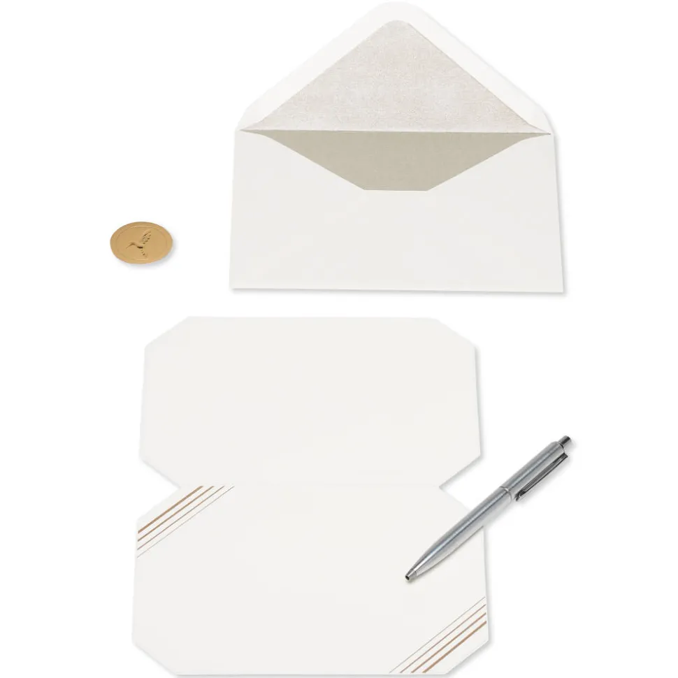 Thank You Lettering Blank Thank You Greeting Card