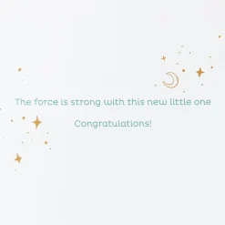 The Force is Strong Star Wars Baby Shower Greeting Card