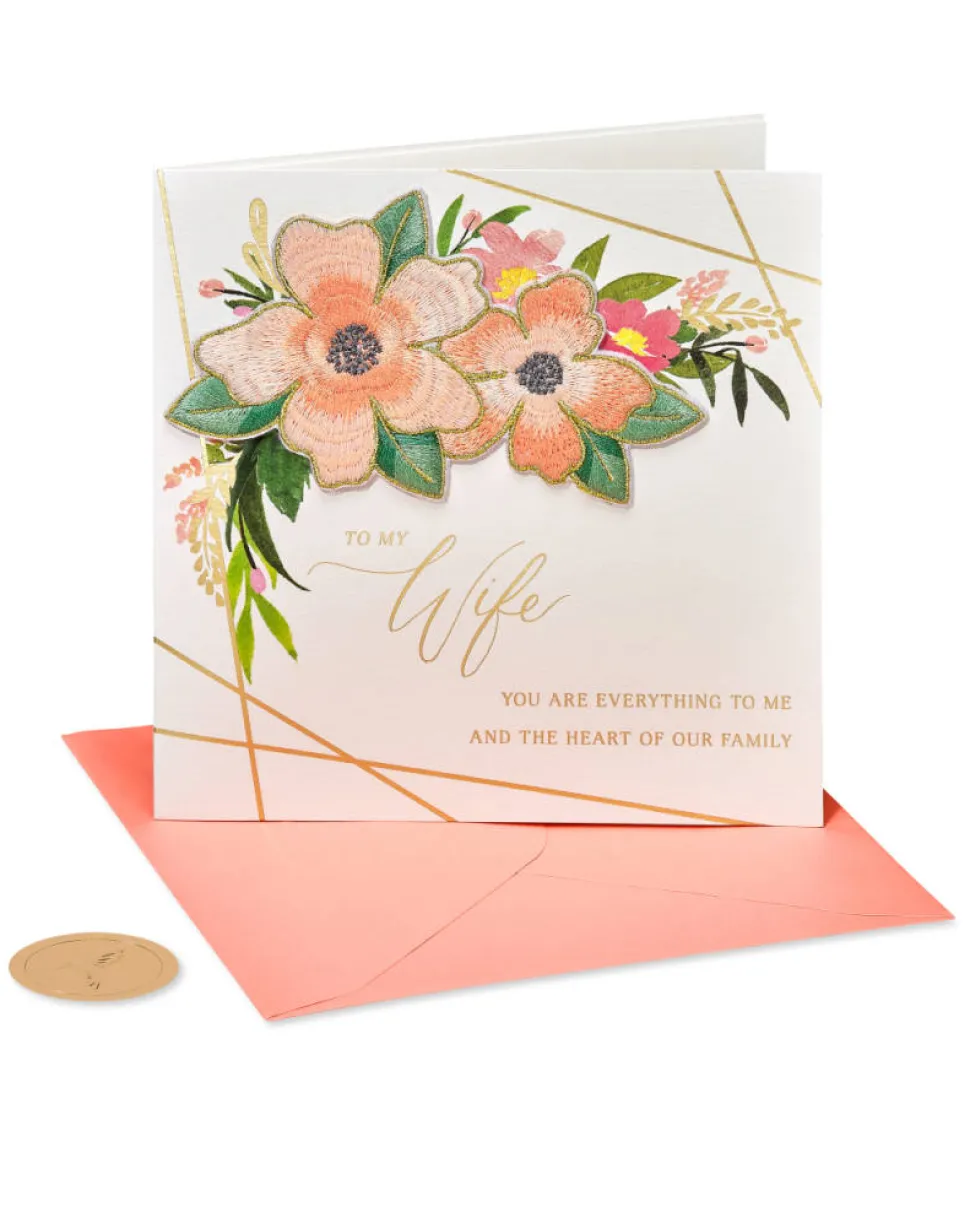 The Heart of Our Family Mother’s Day Greeting Card for Wife