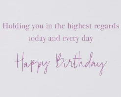 The Highest Regards Birthday Cupcake Greeting Card