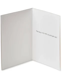 The Key to Recovery Get Well Soon Greeting Card