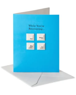 The Key to Recovery Get Well Soon Greeting Card