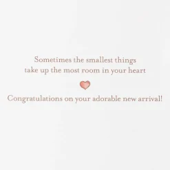 The Smallest Things Baby Shower Greeting Card