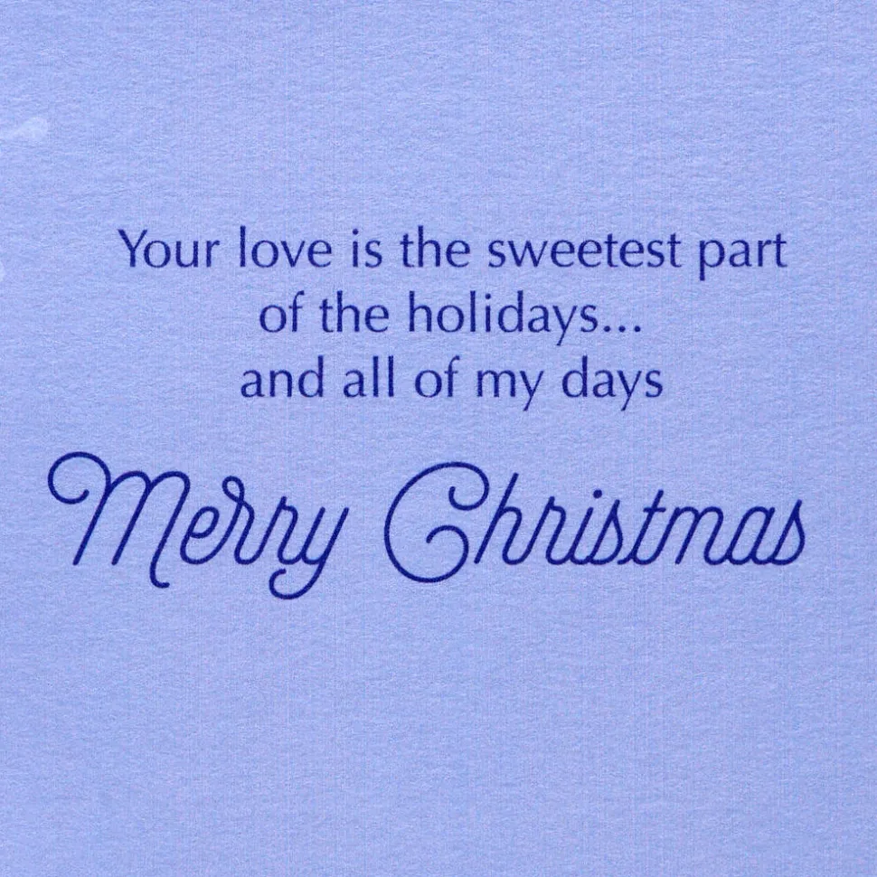 The Sweetest Part Christmas Greeting Card for Wife