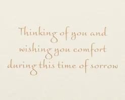 Thinking of You Sympathy Greeting Card