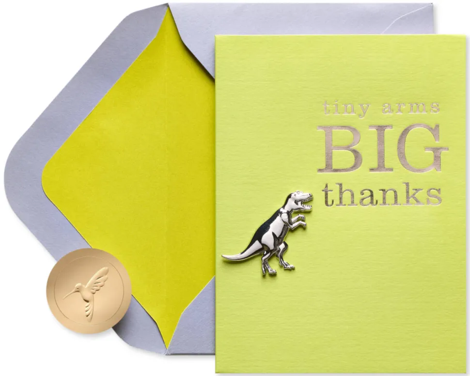 Tiny Arms Trex Funny Thank You Greeting Card