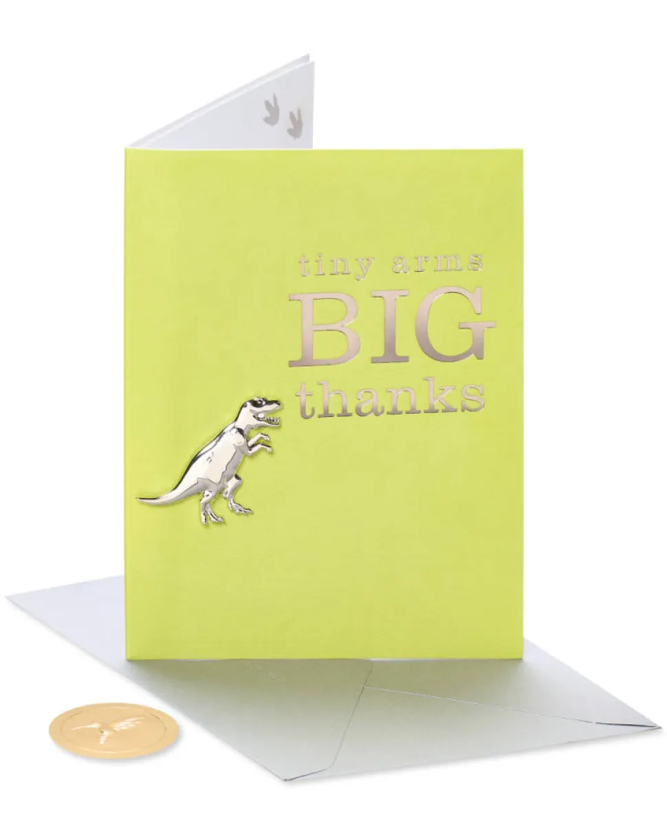 Tiny Arms Trex Funny Thank You Greeting Card
