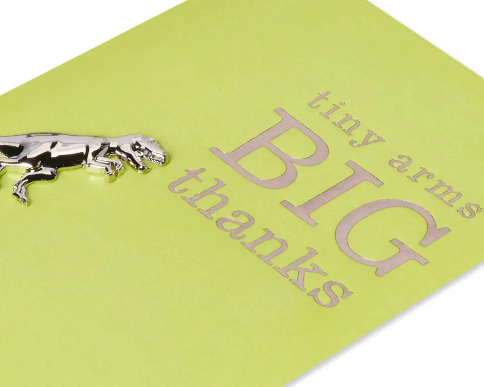 Tiny Arms Trex Funny Thank You Greeting Card