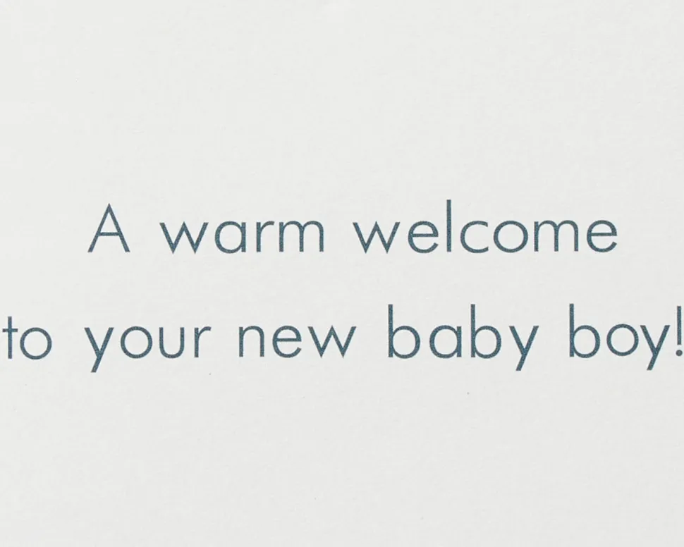 Tiny Tots Overalls New Baby Greeting Card