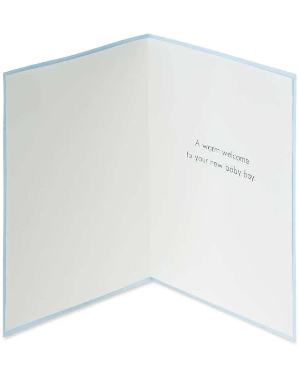 Tiny Tots Overalls New Baby Greeting Card