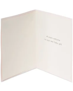 Tiny Tots Pink Dress New Baby Greeting Card