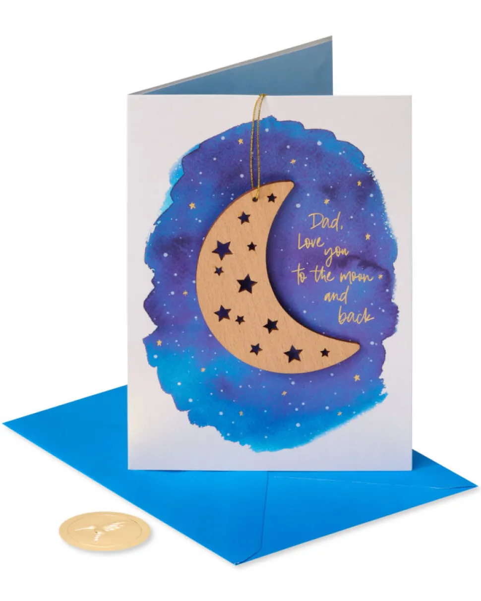To the Moon and Back Birthday Greeting Card for Dad