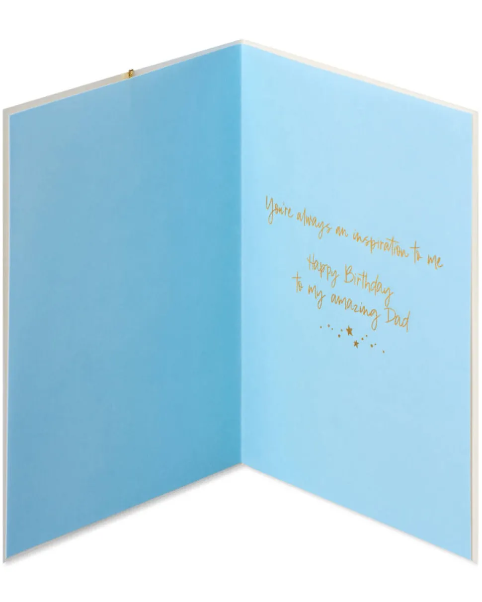 To the Moon and Back Birthday Greeting Card for Dad