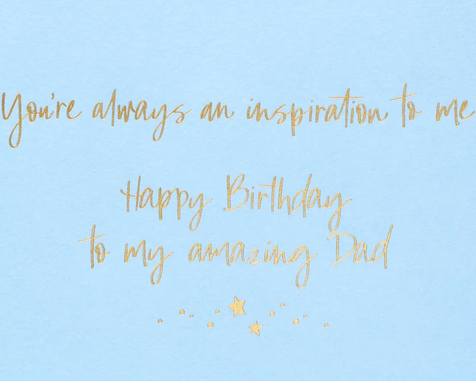To the Moon and Back Birthday Greeting Card for Dad