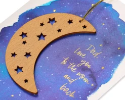 To the Moon and Back Birthday Greeting Card for Dad