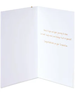 To Your Journey Quote Graduation Greeting Card