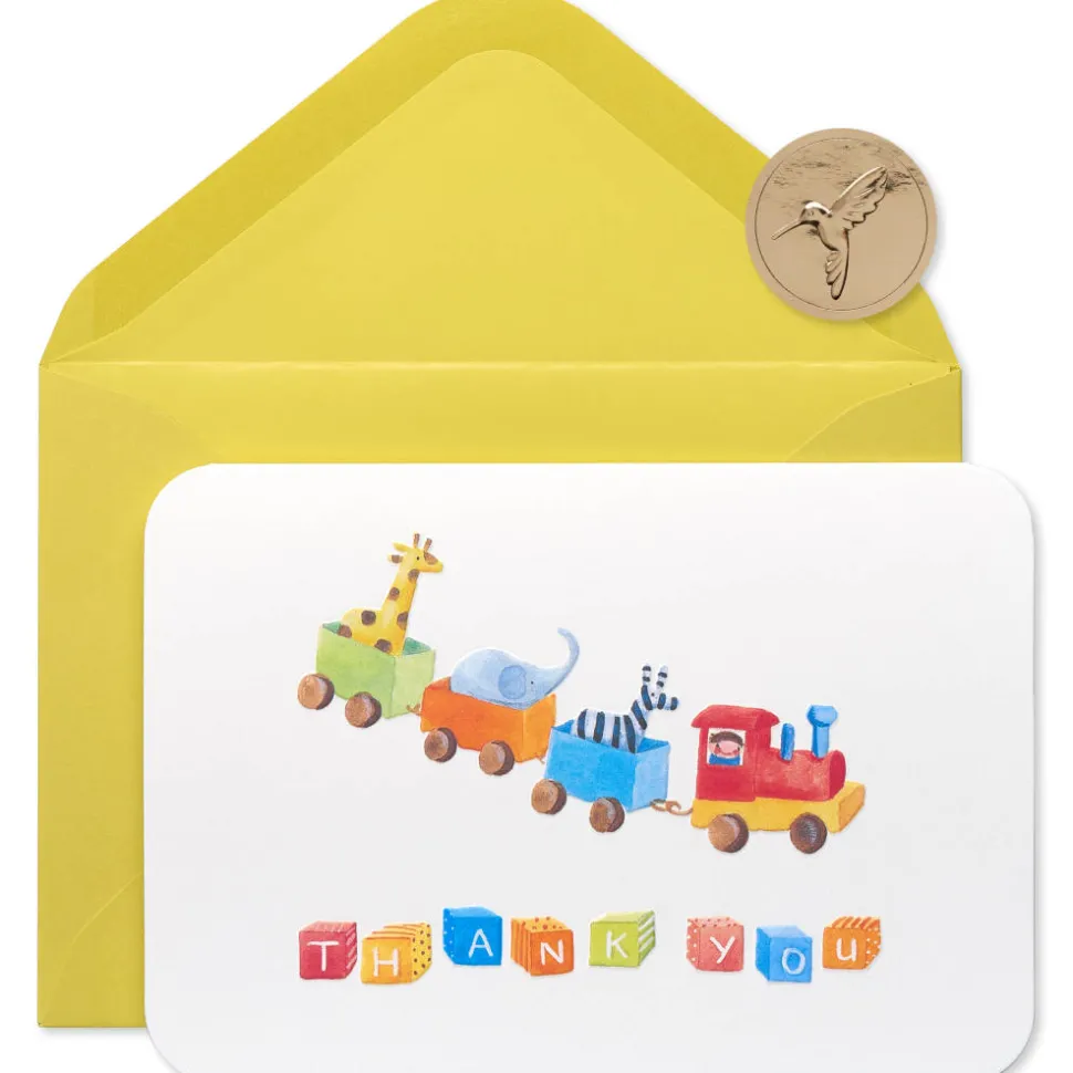 Toy Train Thank You Boxed Blank Note Cards, 12-Count