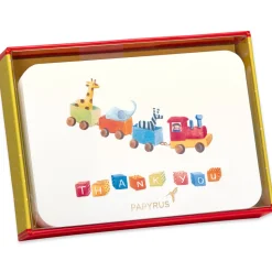 Toy Train Thank You Boxed Blank Note Cards, 12-Count