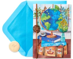 Travel The World Blank Greeting Card