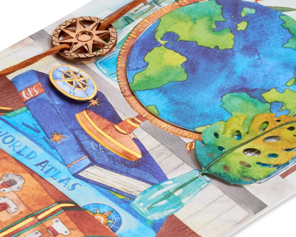 Travel The World Blank Greeting Card