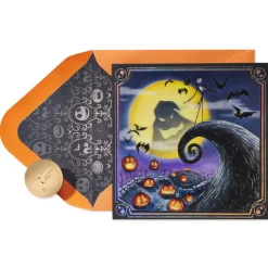 Trick or Scream Nightmare Before Christmas Halloween Greeting Card