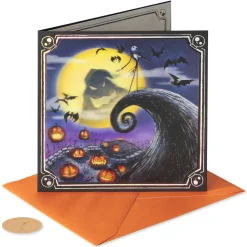 Trick or Scream Nightmare Before Christmas Halloween Greeting Card