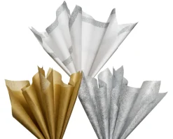 Trio Metallic Tissue Paper, 12-Sheets