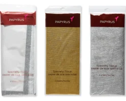 Trio Metallic Tissue Paper, 12-Sheets