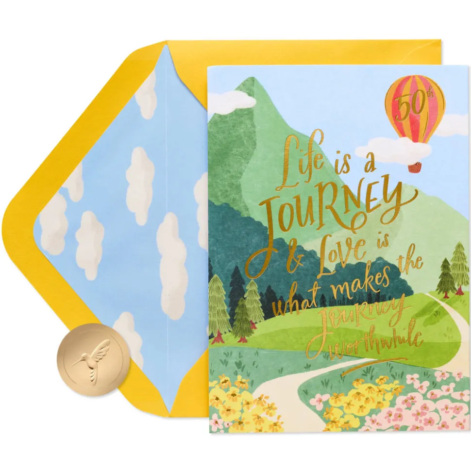 Truly Wonderful 50th Anniversary Pop-Up Greeting Card