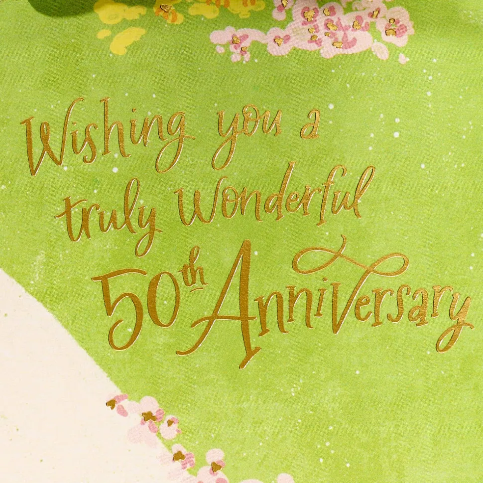 Truly Wonderful 50th Anniversary Pop-Up Greeting Card