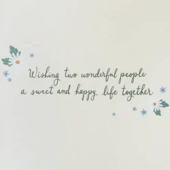 Two Wonderful People Wedding Greeting Card