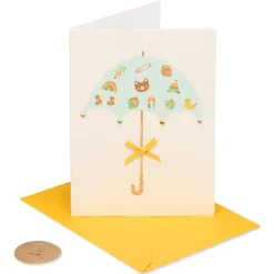Umbrella Baby Shower Greeting Card