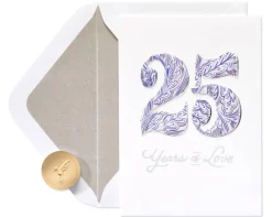Unforgettable Moments 25th Anniversary Greeting Card for Couple