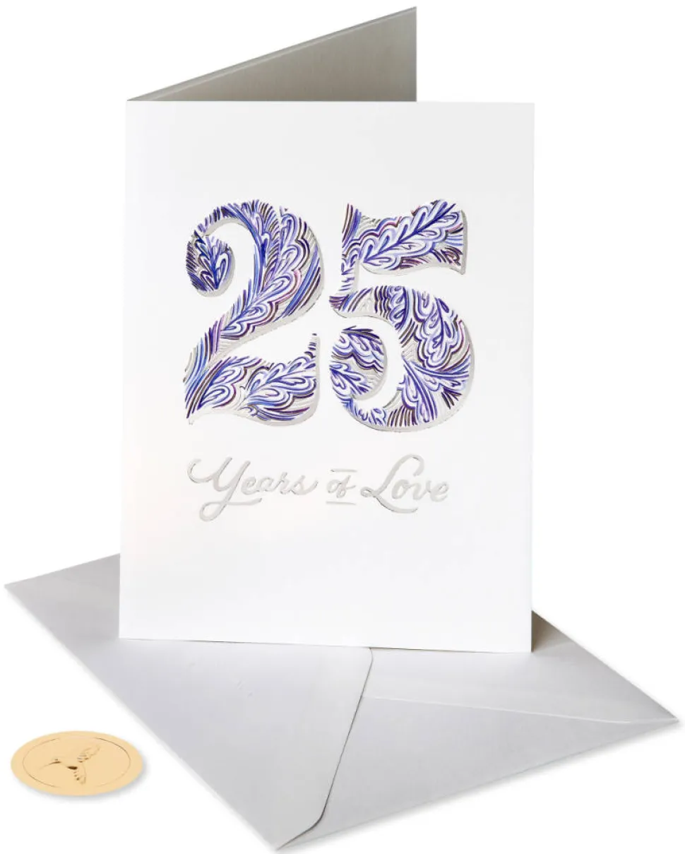 Unforgettable Moments 25th Anniversary Greeting Card for Couple