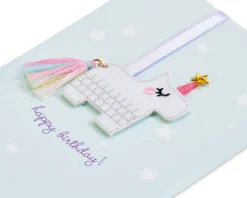 Unicorn Pinata Ornament Birthday Card