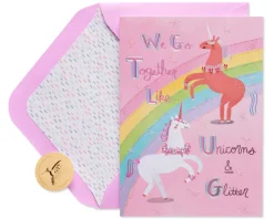 Unicorns Friendship Greeting Card