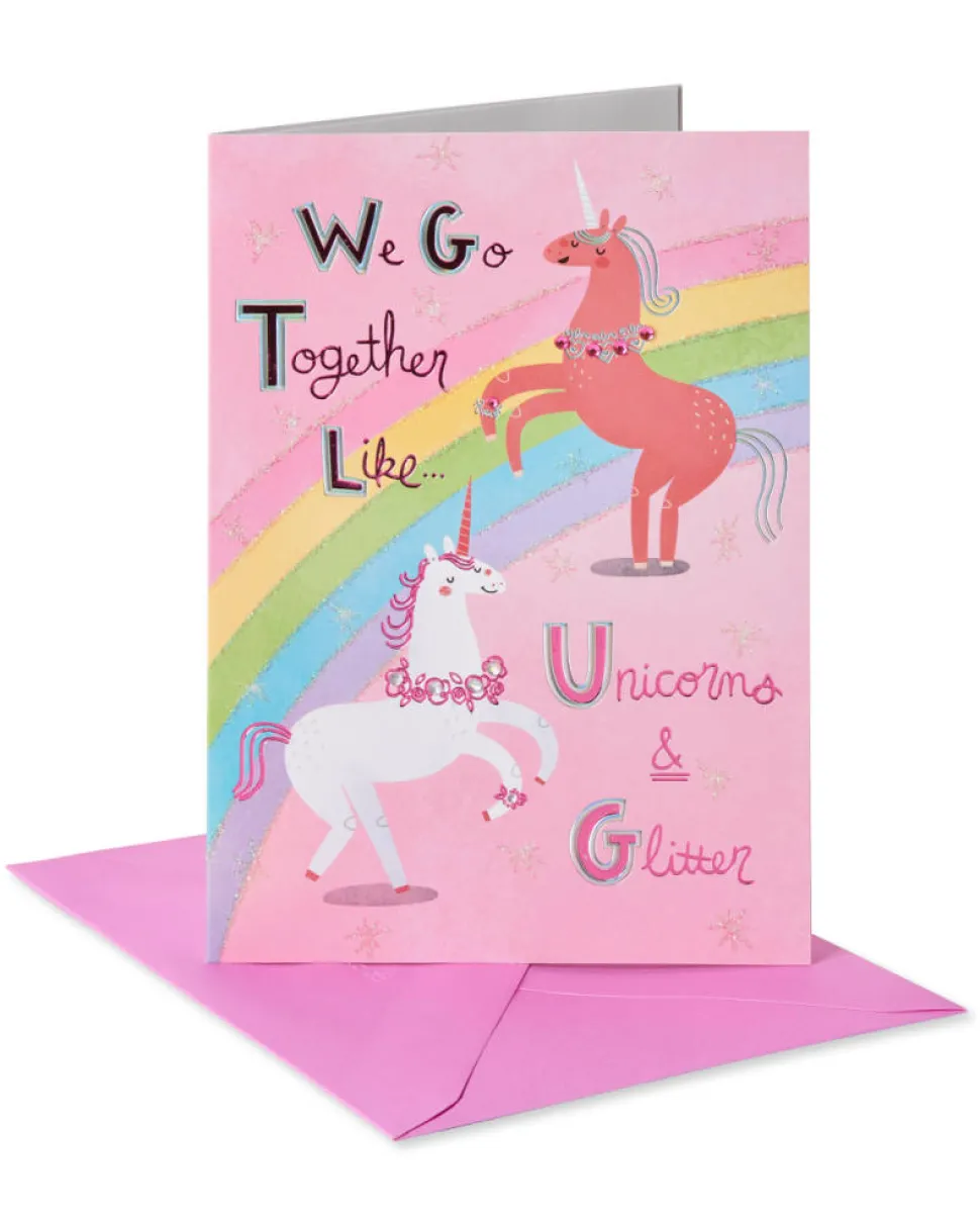 Unicorns Friendship Greeting Card