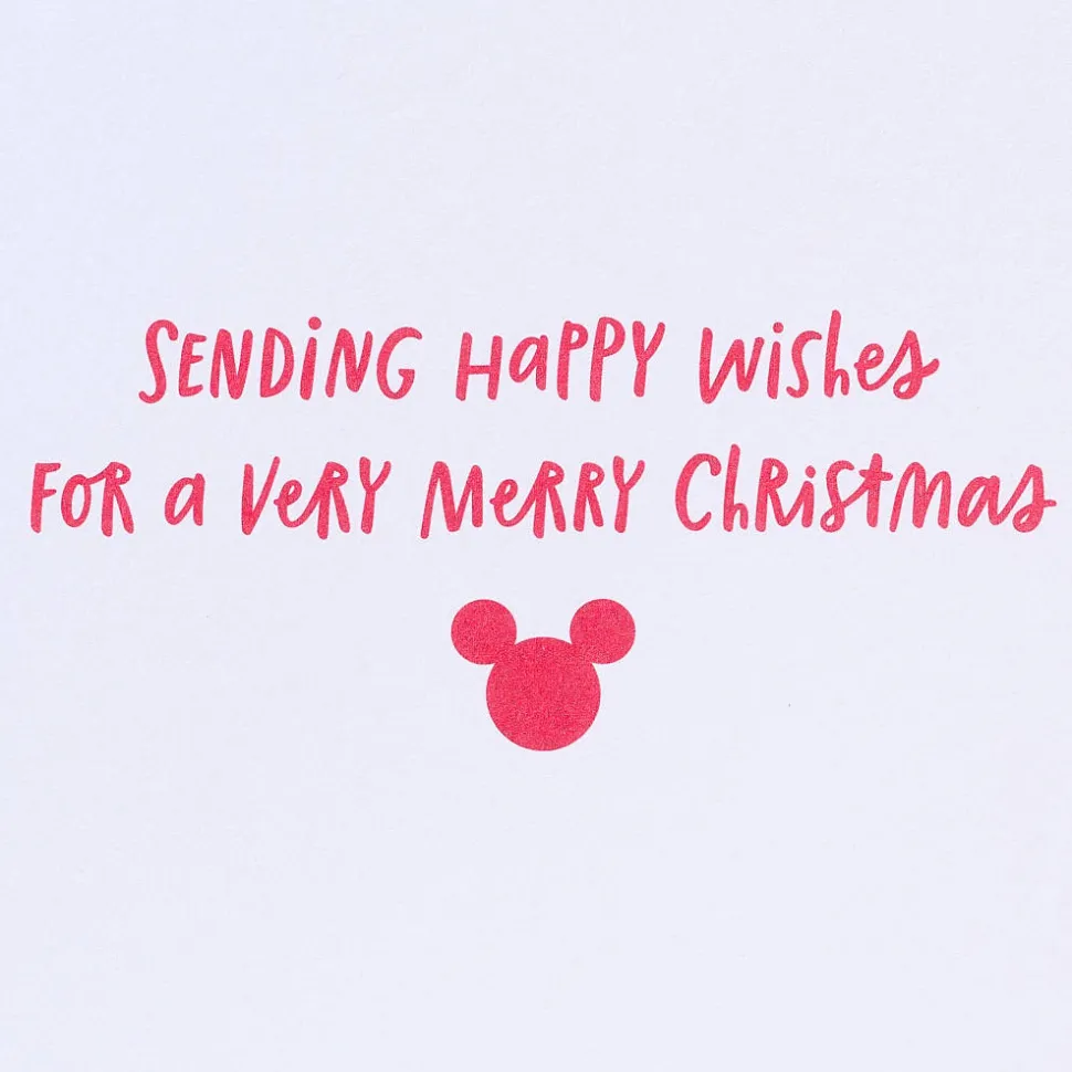 Very Merry Christmas Mickey and Minnie Disney Christmas Greeting Card