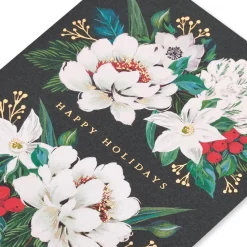 Vintage Floral Holiday Boxed Cards, 14-Count